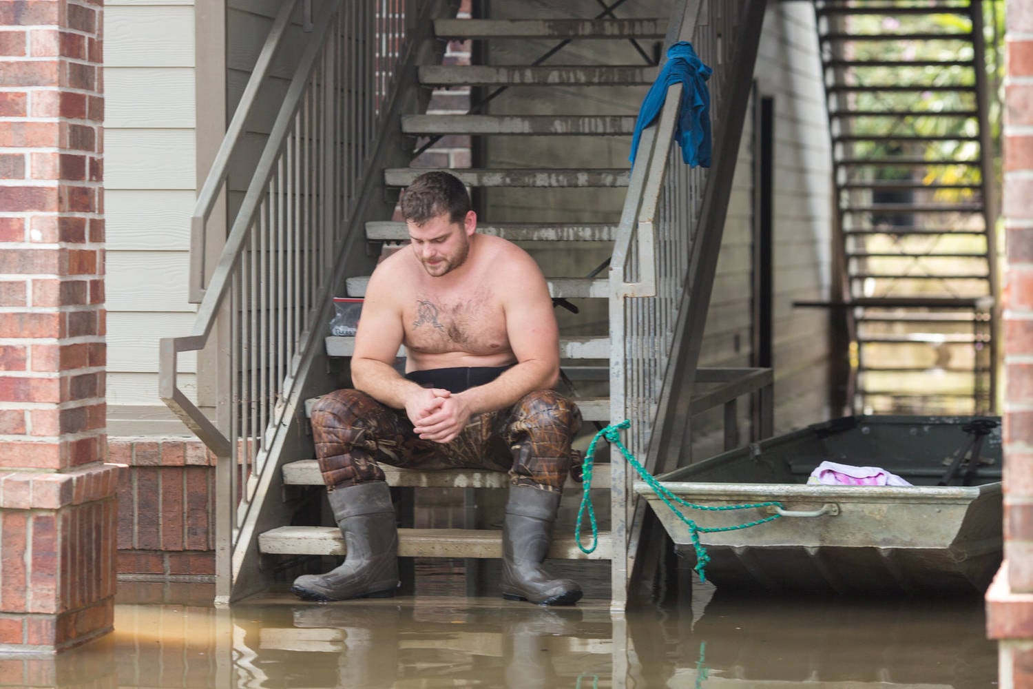 Flooded Neighborhoods in Houston (Examples From Central Houston)