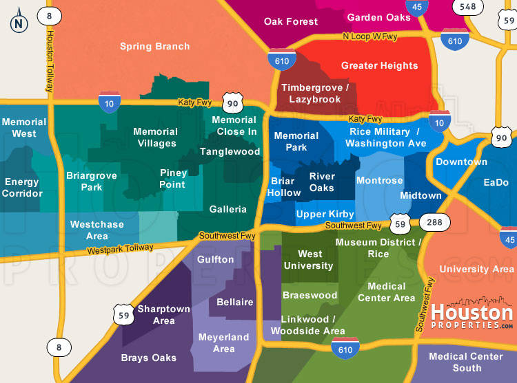 Houston Neighborhood Map