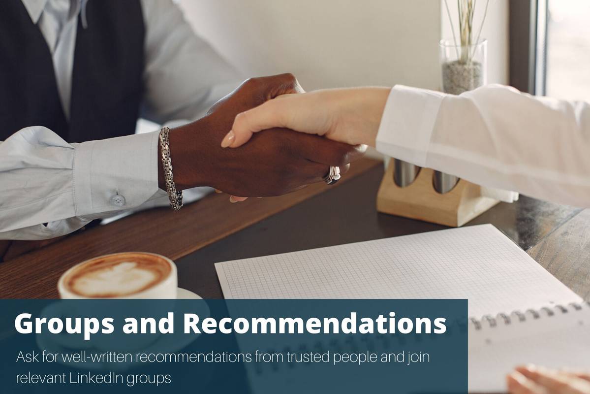 Step 5: Ask for Recommendations and Join Groups.