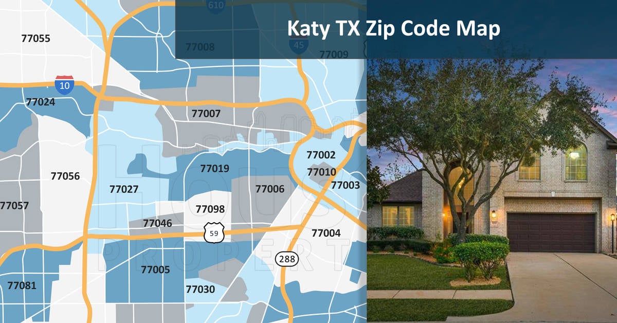 Bonus: Katy TX Zip Code Map