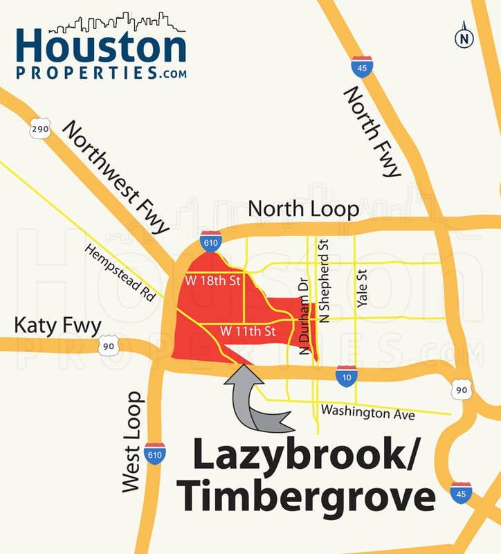 Lazybrook Timbergrove Neighborhood: Location
