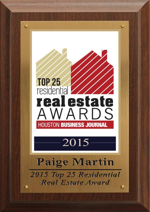 Paige Martin Named “One Of The Top 25 Residential Realtors In Houston” By The Houston Business Journal