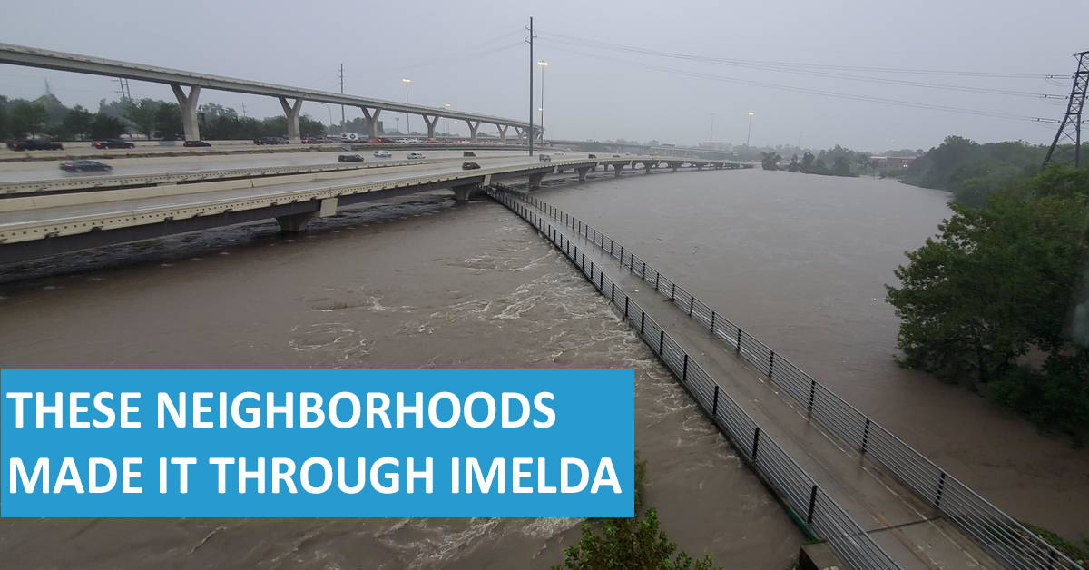 Houston Neighborhoods With Little To No Flooding From Imelda