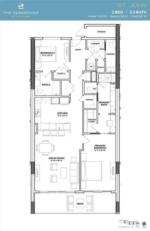 St. John - The Residences At Tiki Island Floor Plan
