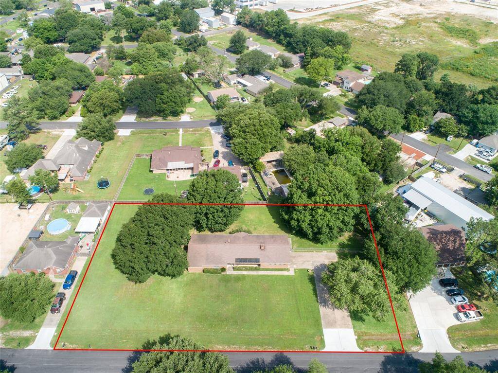 Ariel view of the property.