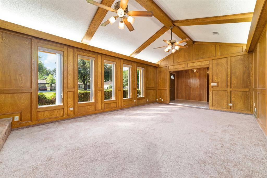 The front windows of the home let in tons of natural light.