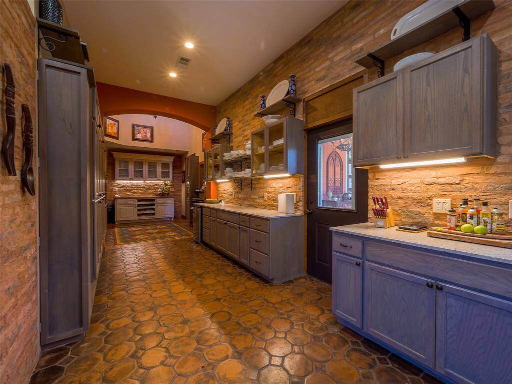 Lots of space for food preparation on the solid surface counters.