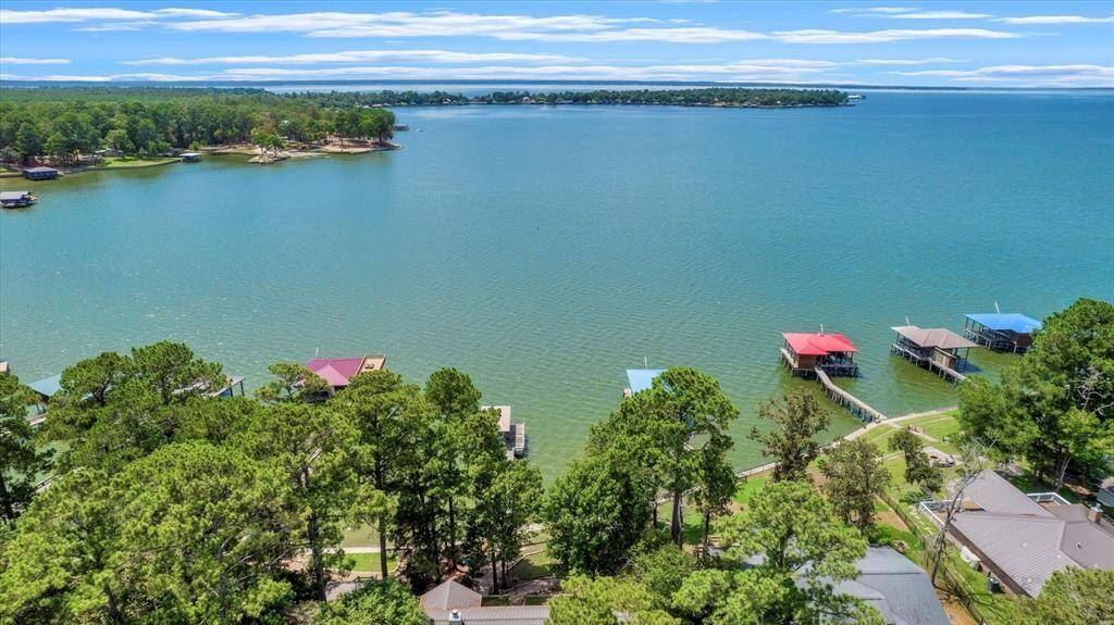 The home is located on a secluded cove with lake views as far as you can see.