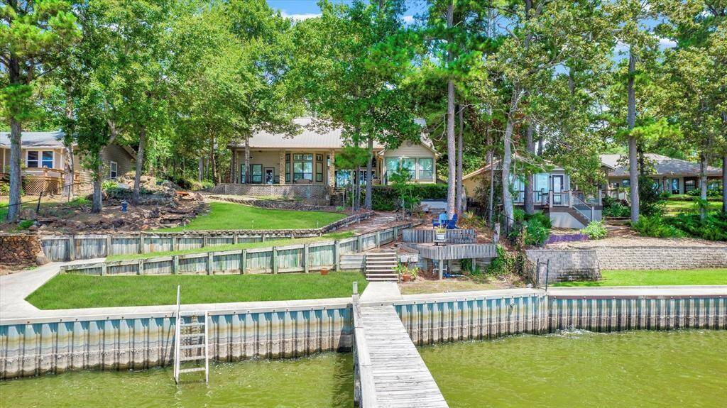 View of the home from the lake.