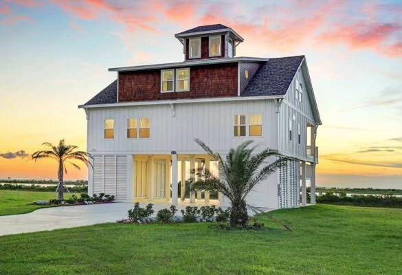 A previously built waterfront home by the builder.