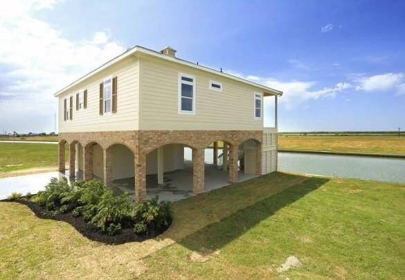 A previously built waterfront home by the builder.