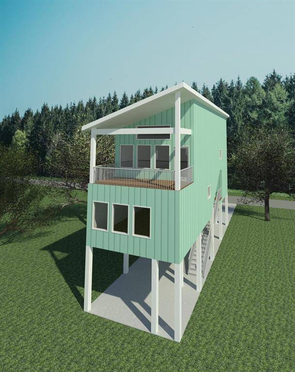 Artist rendition of the front elevation.