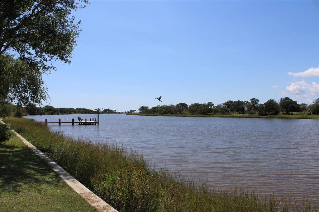 Waterfront view from the property.
