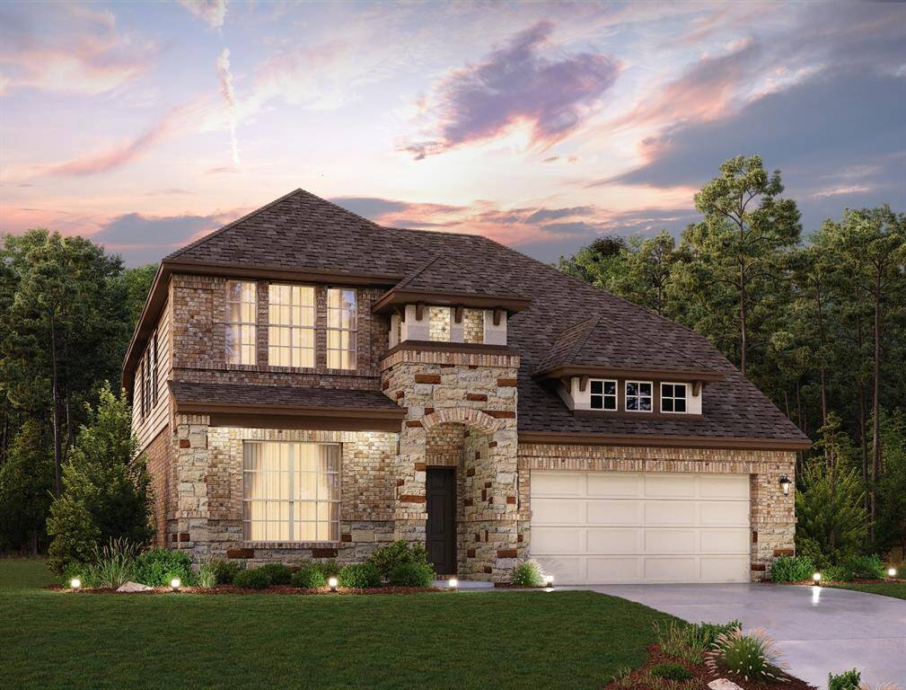 Welcome home to 31504 Cherrybark Gable Lane located in the community of The Meadows at Imperial Oaks zoned to Conroe ISD.