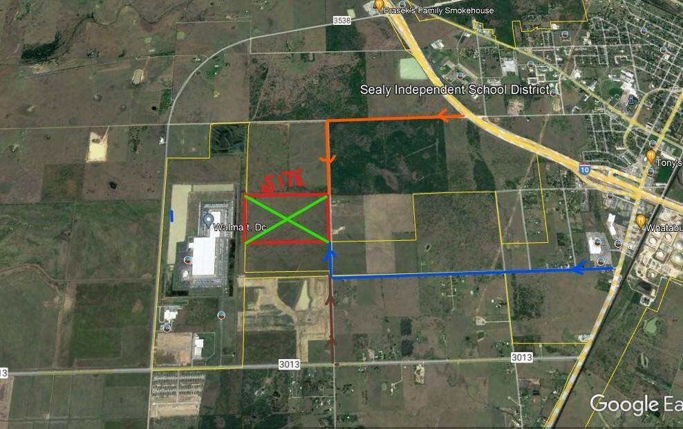 Many ways to get to this property - from I-10, FM3538, Schmidt Rd, FM3013
