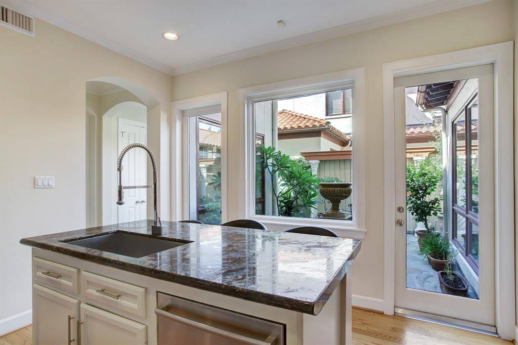 Here you can view just how you will enjoy your Euro village like surroundings while spending time in your new kitchen.