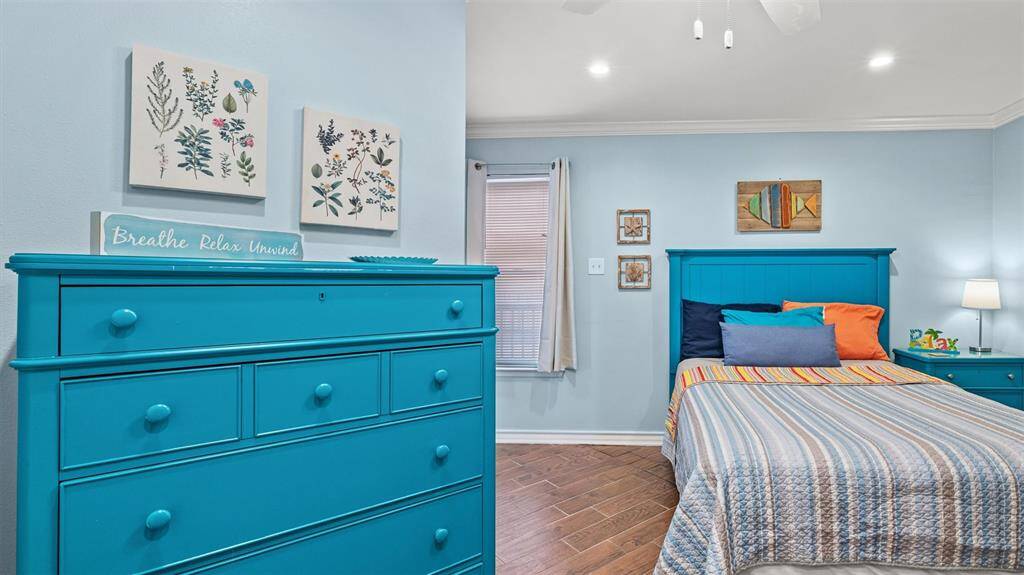 Dresser and bed