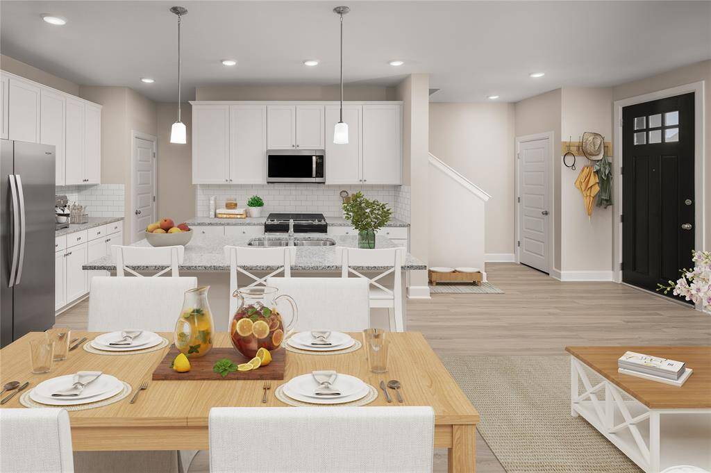 Open concept dining room at  Camden Long Meadow Farms homes for rent in Richmond