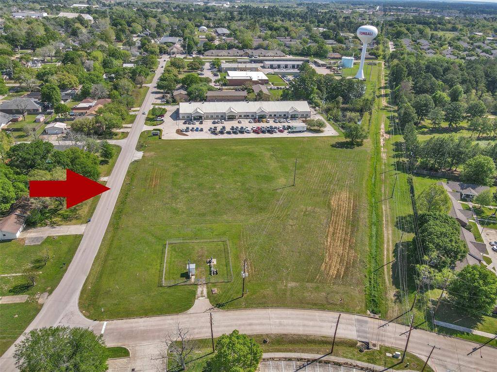 Aerial view from School Street