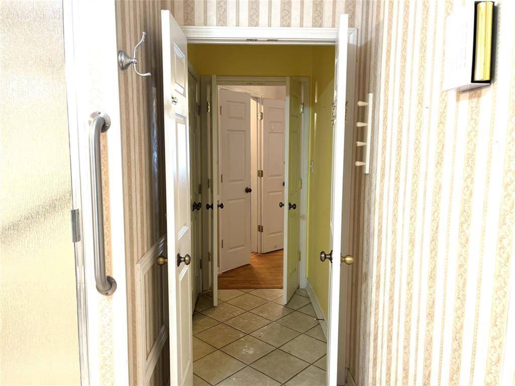 Hallway to secondary guest quarters.