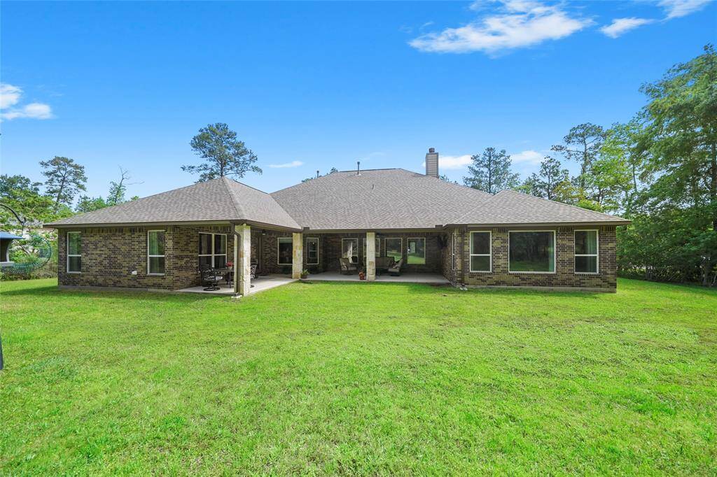 View from the back of the property towards the home.