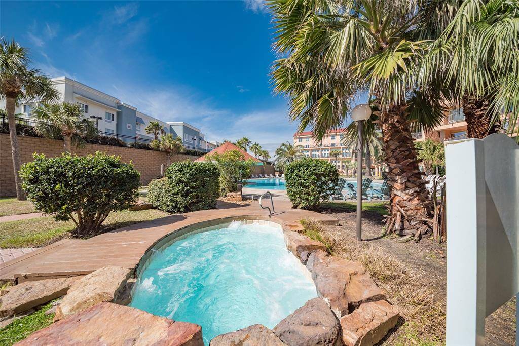 Relax in the bubbly hot tub!