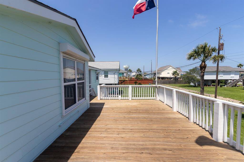 Loads of deck space with electric shutters on exterior windows.