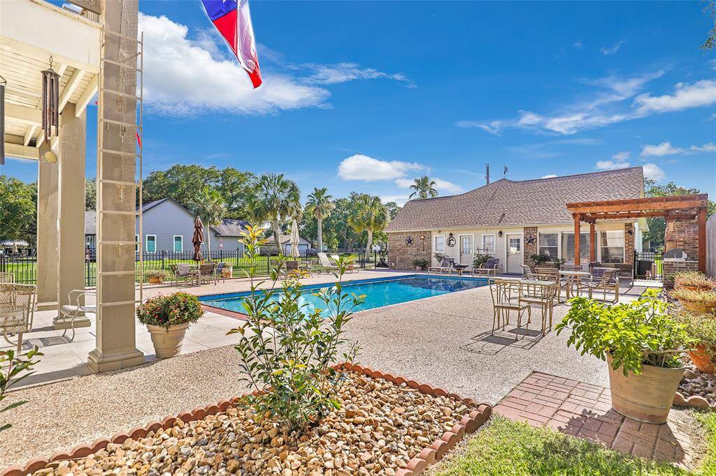 Fantastic pool area with landscaping complete