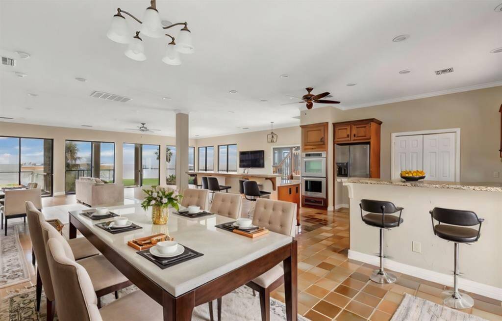 You can even enjoy the views from the dinning and kitchen areas.