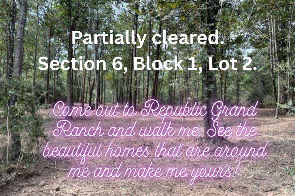 Come out to Republic Grand Ranch and take a look at me. I am partially cleared, so don't be shy. I am gorgeous and ready for you to build your dream home HERE.