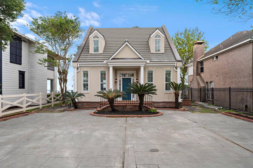 front elevation of the home