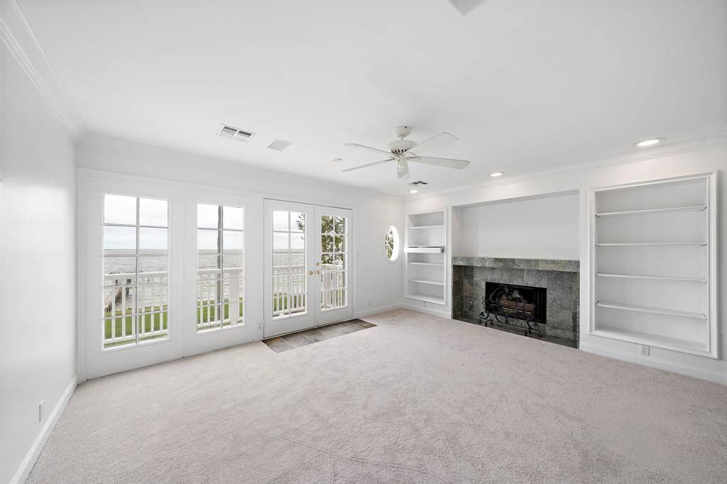 Primary master bedroom with stunning bayview