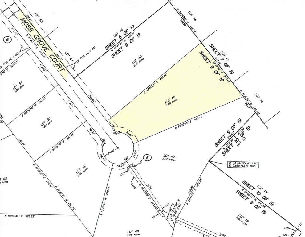 Lot 46 dimensions. Cul-de-Sac property lots are highly coveted.