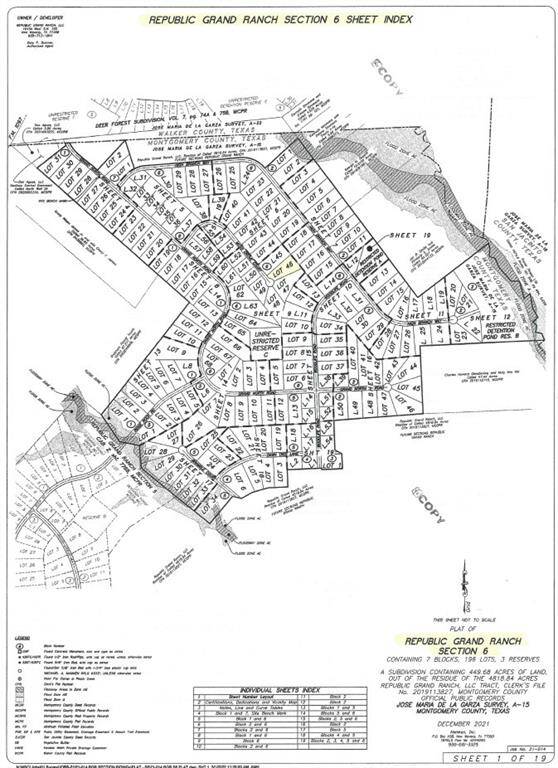 Plat Map - Lot 46 is highlighted in the center of the map.