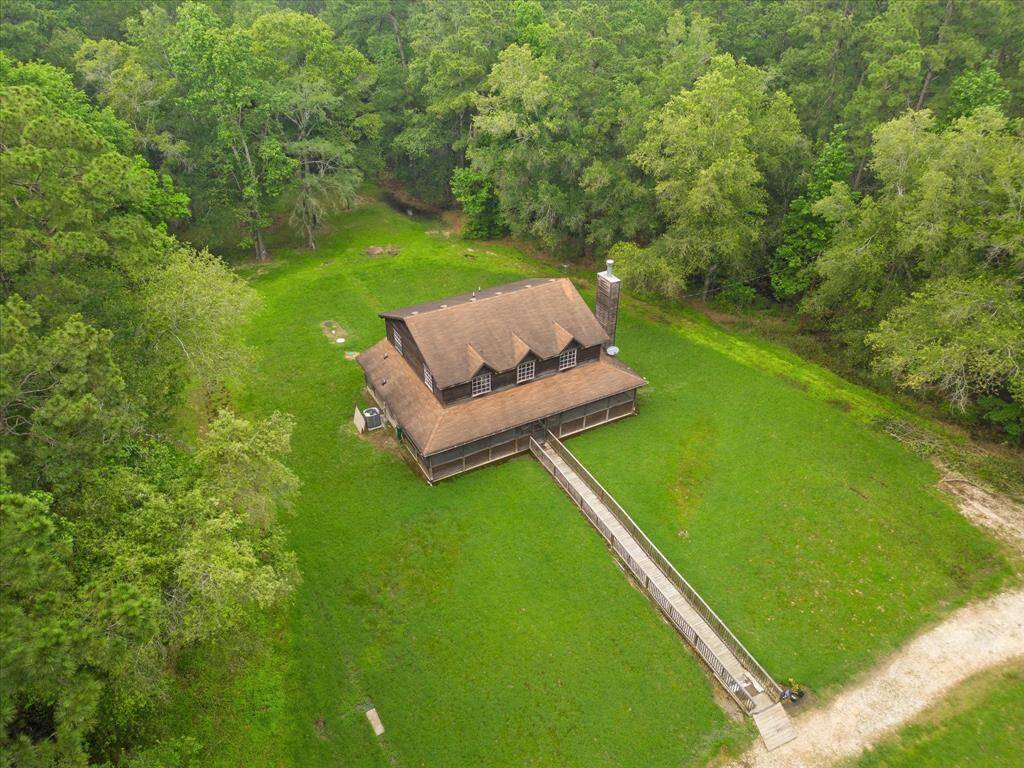 Aerial showing back of property.