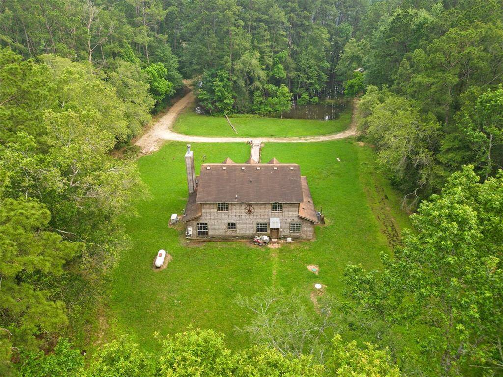Aerial of back of property.