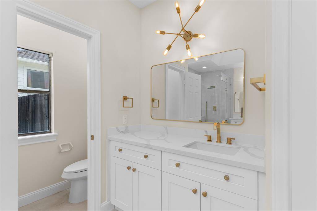 fully renovated bathroom