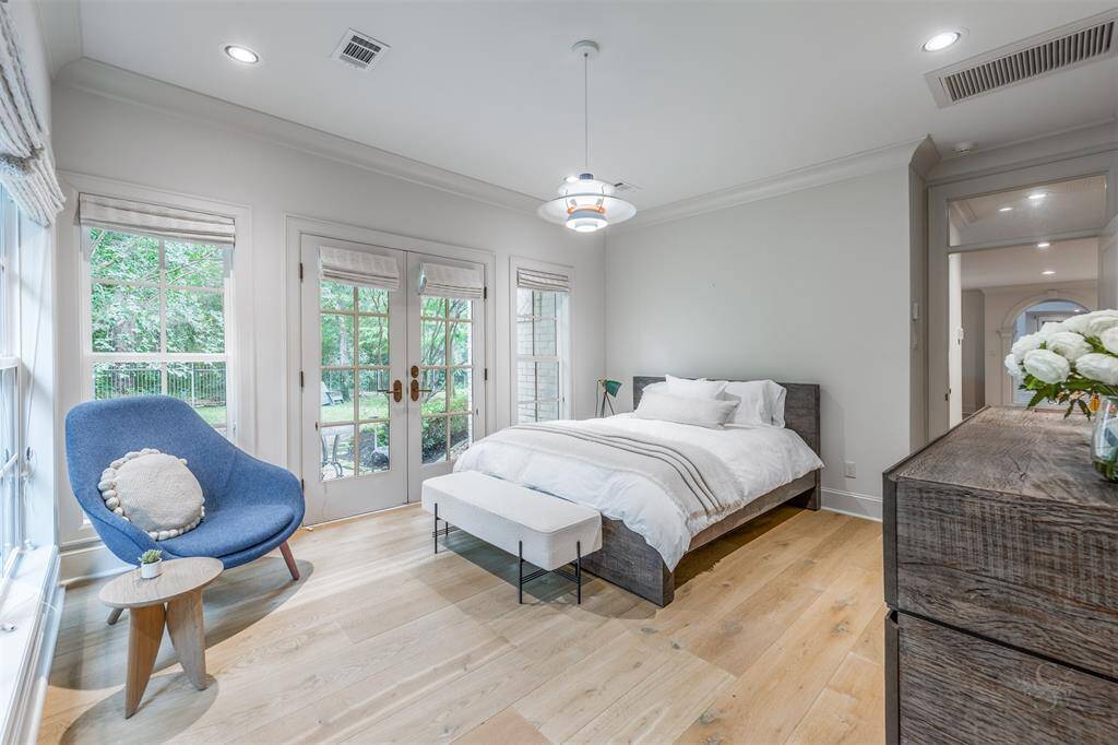 2nd Suite down could be used as a second primary bedroom. French doors to access outdoor.