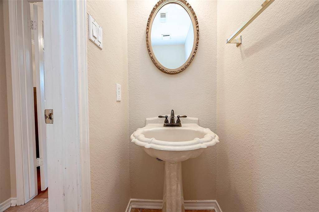 HALF BATH on the 1st Floor.