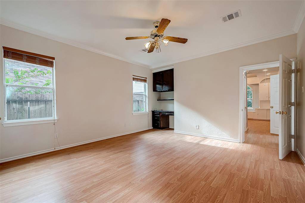 MASTER BEDROOM with Fan.