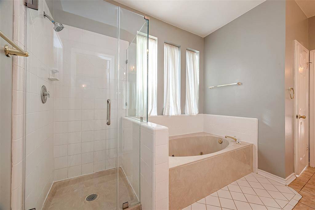 Another view of Master Bath with JACUZZI TUB.