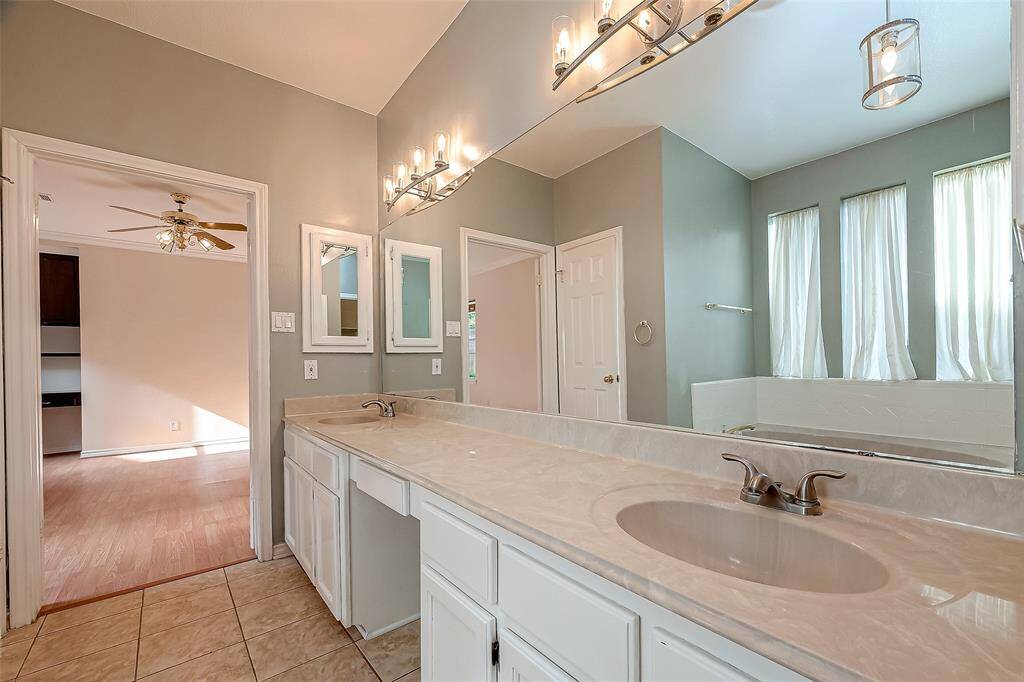 MASTER BATH with 2 Sinks.