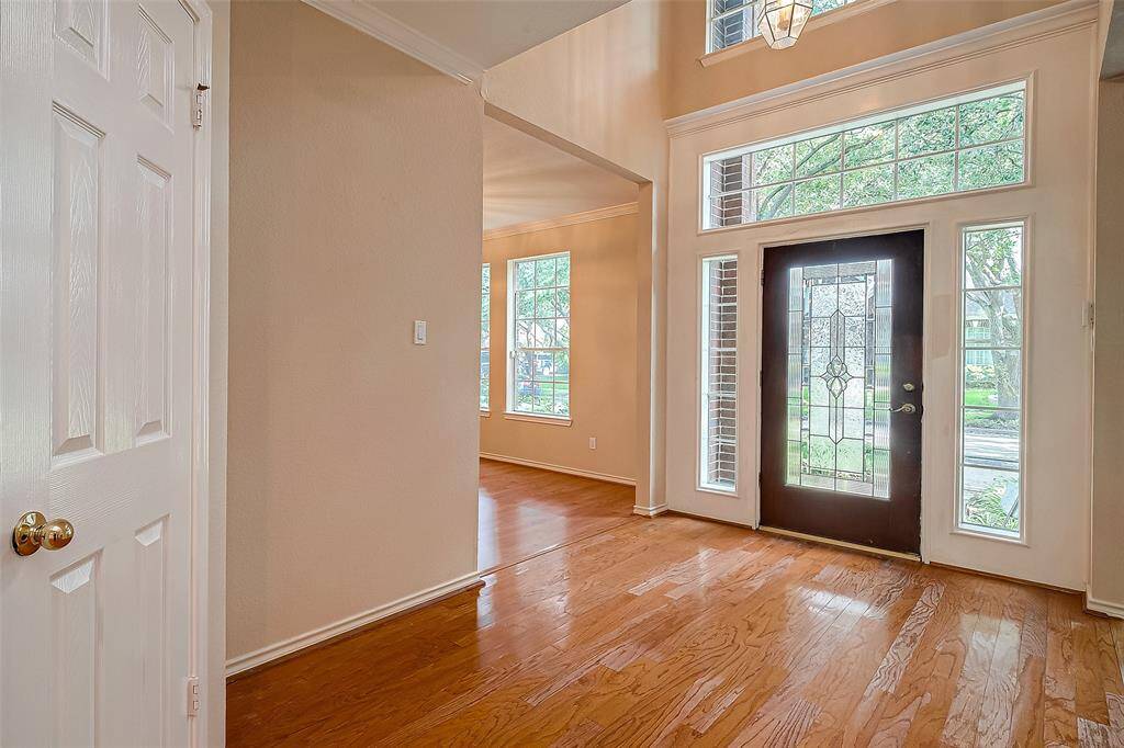 View of Front Door from Inside.