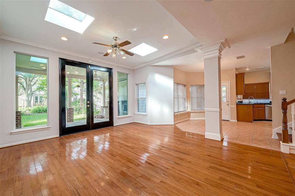 View of Kitchen from Den.