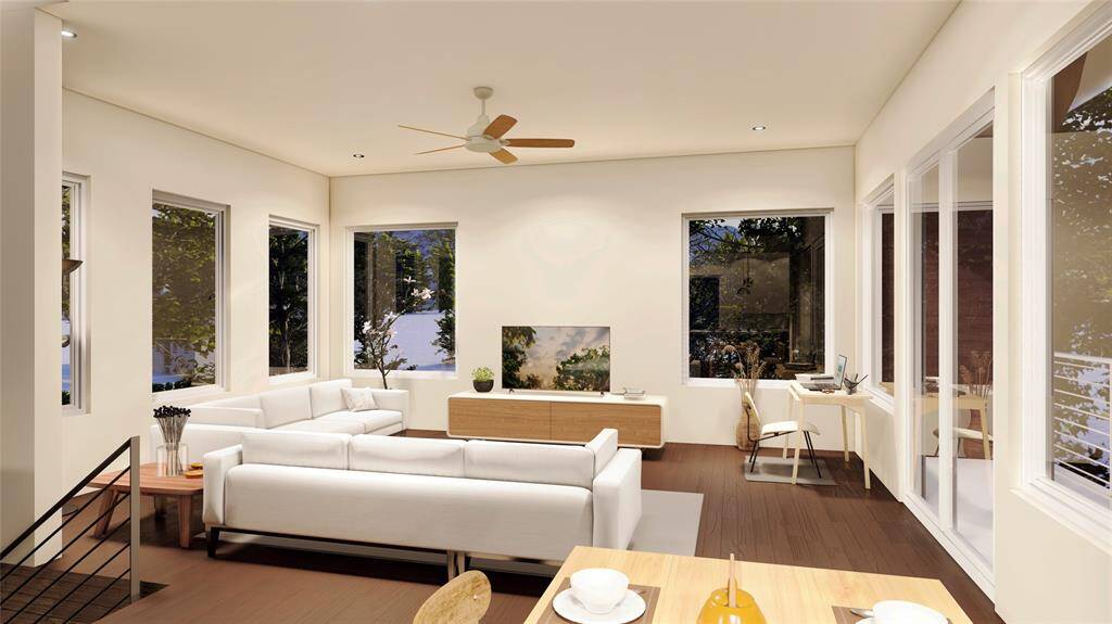 2nd Floor Living Room Rendering