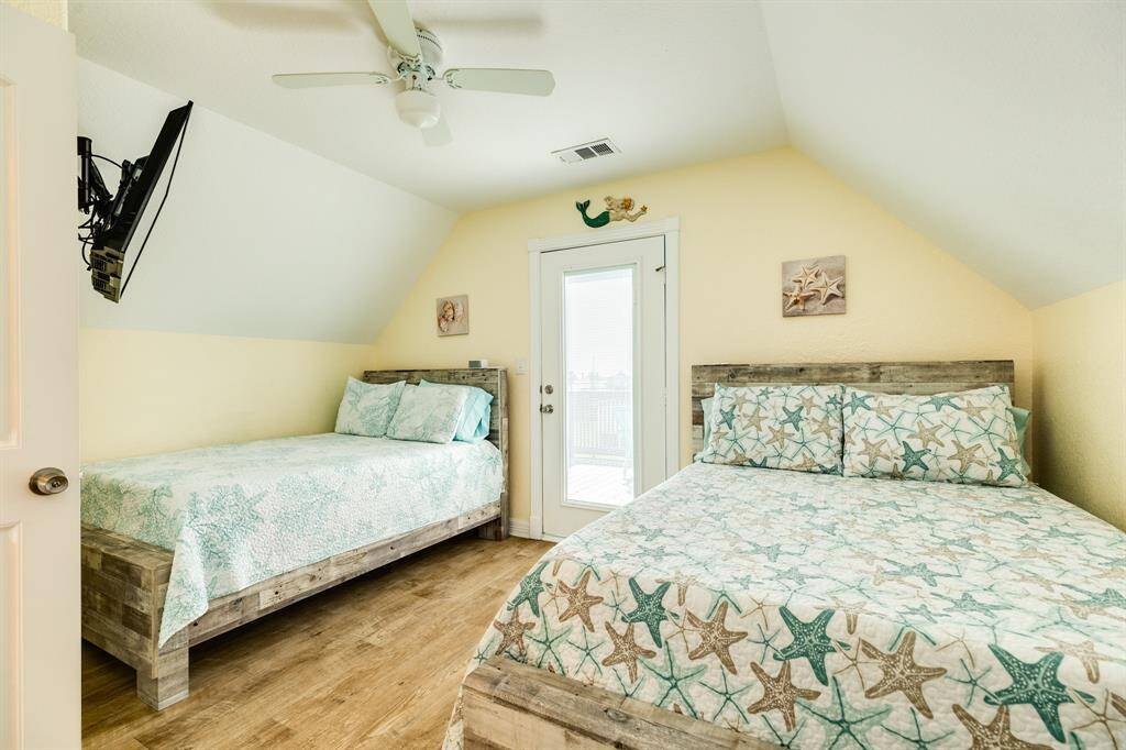 Bedroom open to upstairs Deck