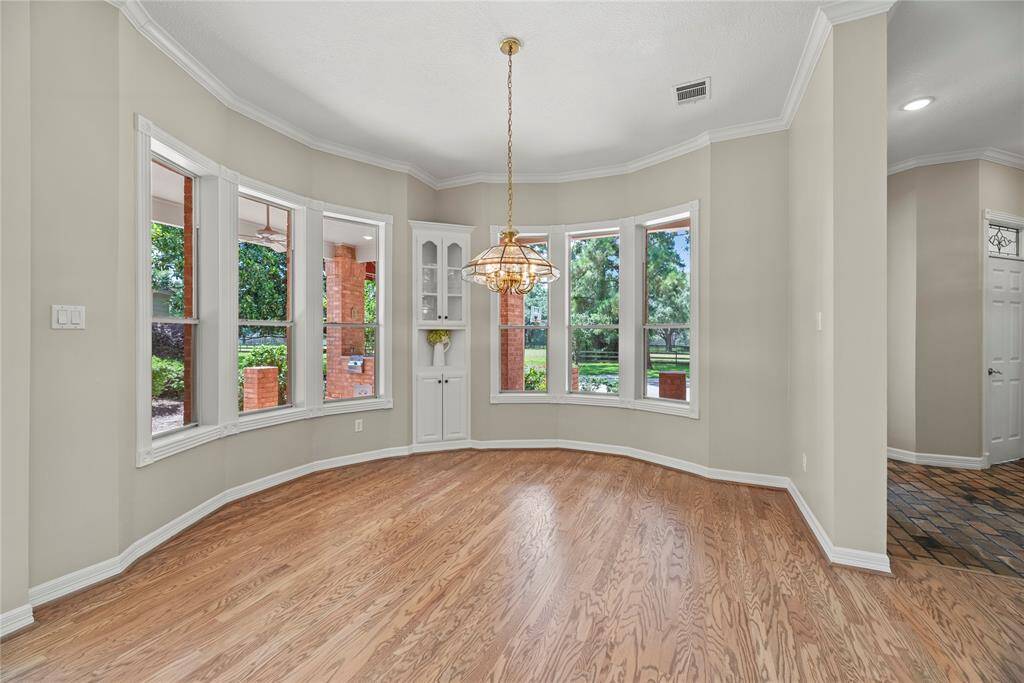 Light and bright breakfast area is the perfect place for casual dining.