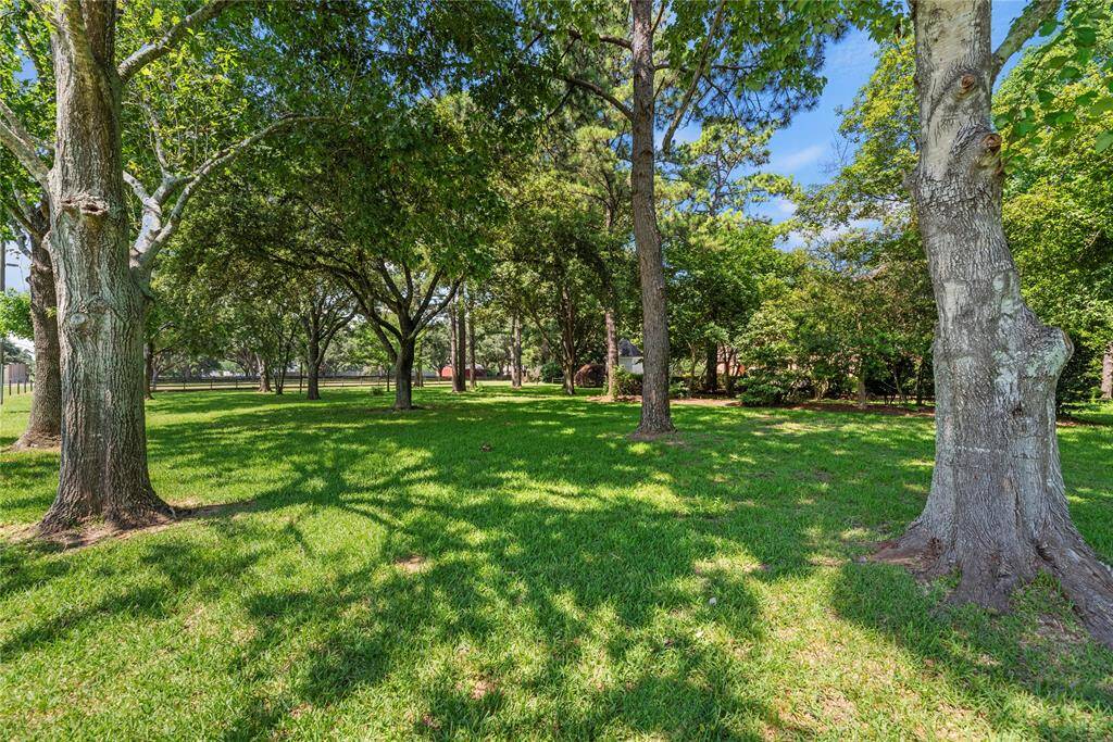 Beautifully wooded grounds provide shady comfort and privacy.