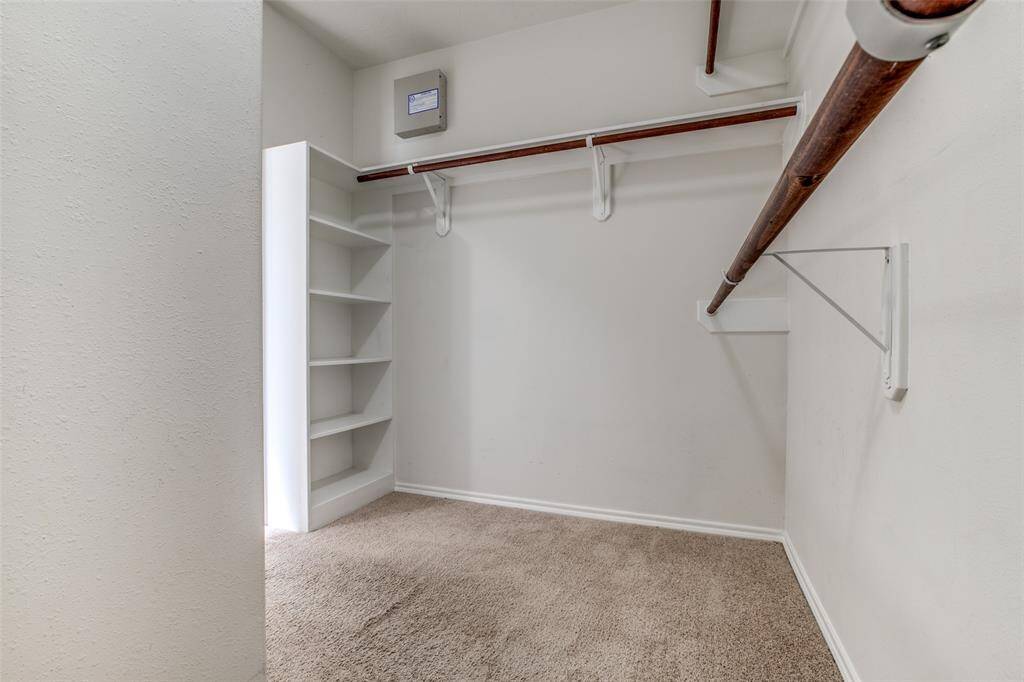 Large primary walk in closet.