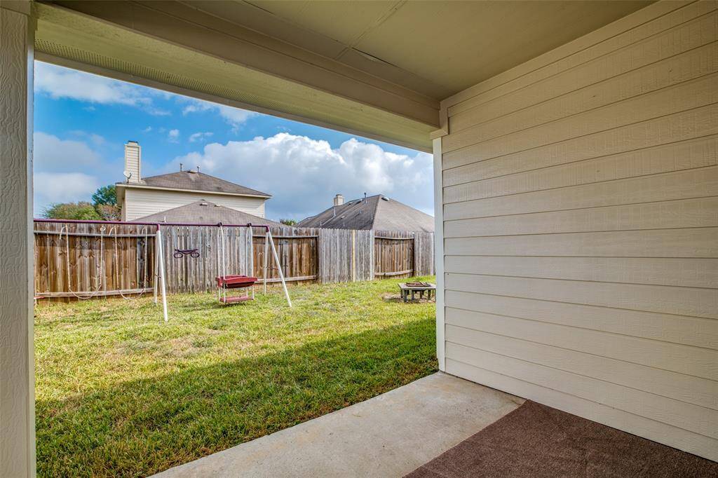 Back covered patio.